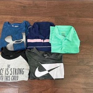 Lot of 6 Shirts Hoodie Boys M Excellent Condition